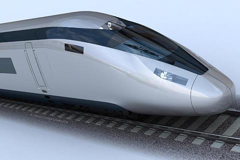 HS2 train impression.