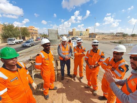 eg Cairo monorail project Fugro staff