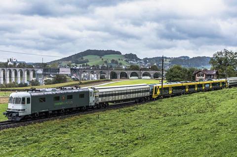 The first of 52 EMUs which Stadler is building for Merseyrail has been sent for dynamic testing (Photo: Stefan Schulthess Railroad, Aviation & Landscape Photography, Switzerland).