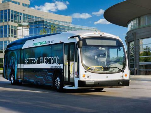 Proterra manufactures battery electric buses.