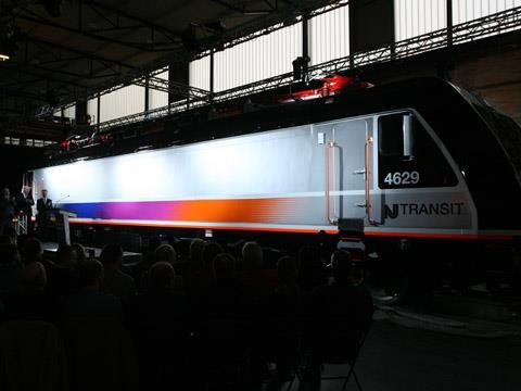 ALP-46A electric locomotive at Bombardier Transportation's Kassel plant.