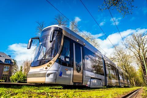 Brussels Alstom Flexity tram