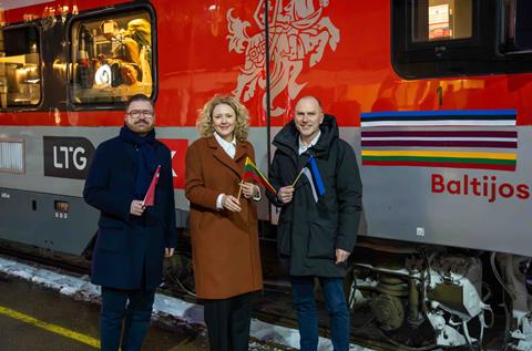 Baltic capitals train launched