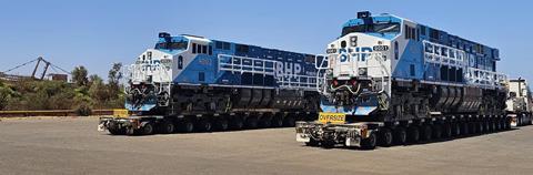 Mining company BHP has taken delivery of its first Wabtec battery-electric heavy haul locomotives.