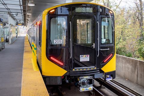 Baltimore metro train (Photo Hitachi)