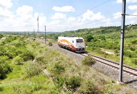 Tanzania Railways Corp electric loco on test (Photo TRC) (3)