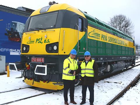 PSŽ has taken delivery of EffiLiner 1600 diesel locomotive number 753.608 under a long-term lease from CZ Loko.