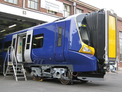 ScotRail Class 380 Desiro EMU at Krefeld.