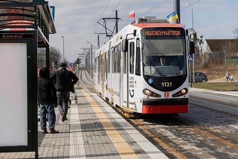 An extension of the Gdańsk tram network has opened