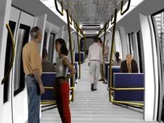 Impression of metro train proposal.