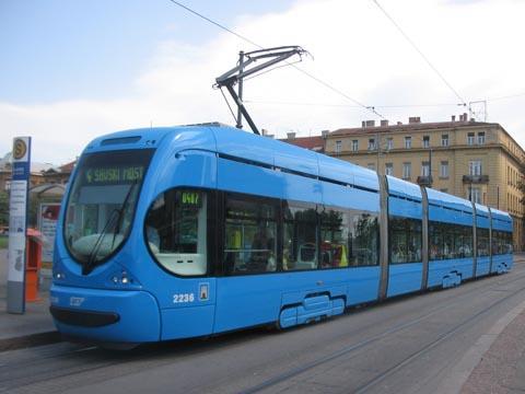 TMK2200 tram in Zagreb.