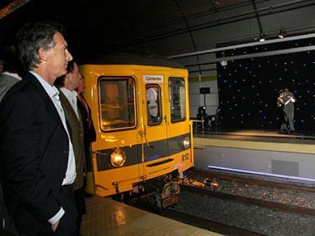 Buenos Aires Mayor Mauricio Macri at the inauguration of Corrientes on December 6 (Silvina Arrastia/GCBA).