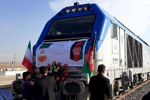 af Herat province railway inauguration loco (AfRA)