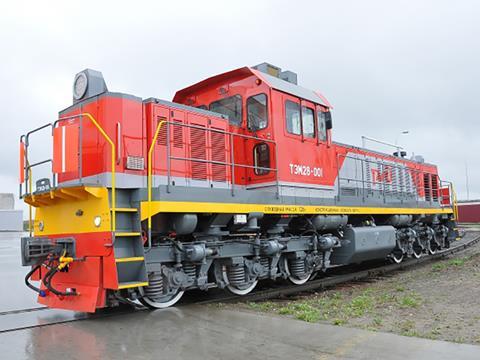 TEM28 diesel shunting locomotive.