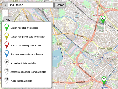 An ‘Access Map’ has been launched to provide rail users with information about accessibility at British stations.