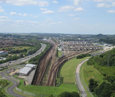 Channel Tunnel terminal overview