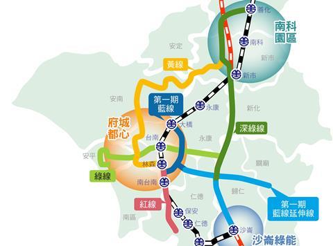Tainan monorail plan (image Tainan city hall)