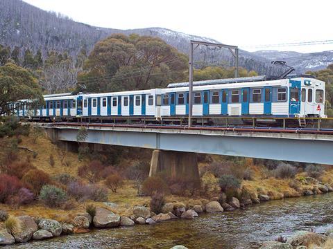 Perisher Skitube rack railway.