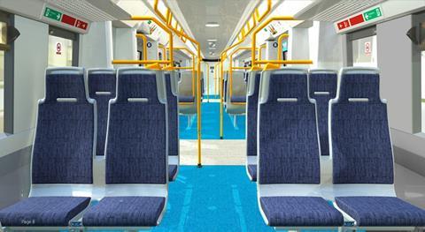 Class 376 refreshed interior