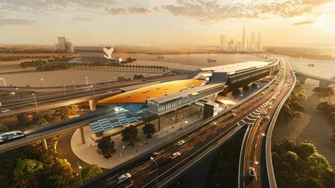 Dubai Blue Line station impression (Image: Dubai Media Office)