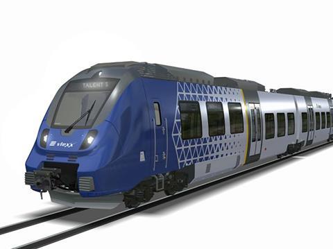 Vlexx has ordered 21 three-car Bombardier Talent 3 electric multiple-units.