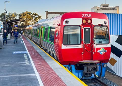 Port Dock station on a spur from the Outer Harbor line in central Port Adelaide has reopened after 43 years.