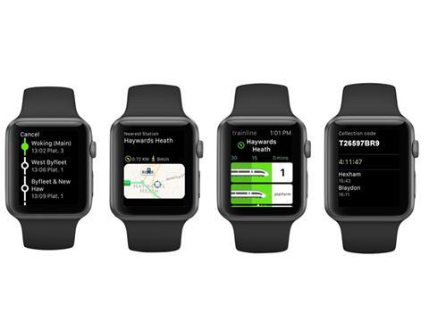 Trainline has announced a mobile app for Apple Watch.