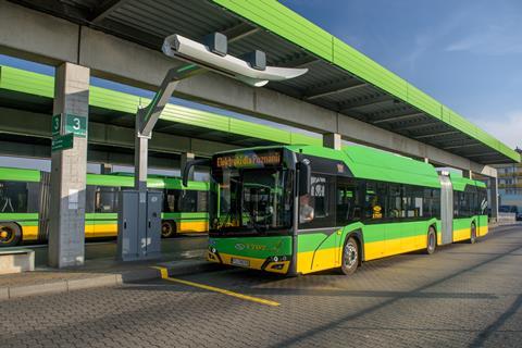 The first of 21 electric buses that MPK Poznań ordered from Solaris in December have entered regular passenger service.