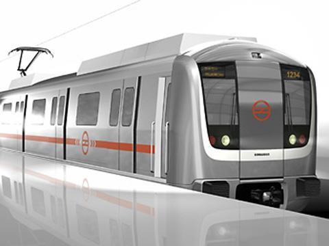 Movia trainset for Delhi metro