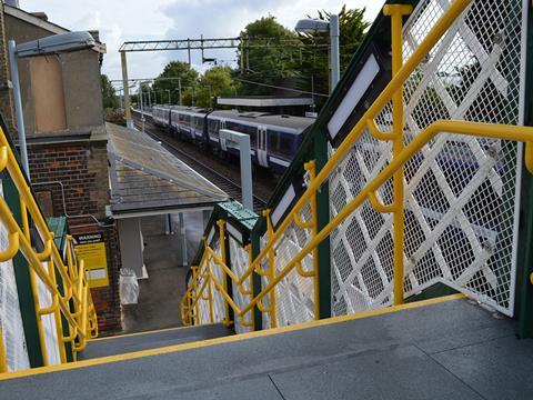 Laidlaw has installed its Nylon Line handrail on a footbridge at Great Bentley station.