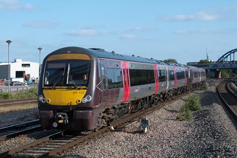 XC 170112 heads two units into Derby on regional working 070623 TM