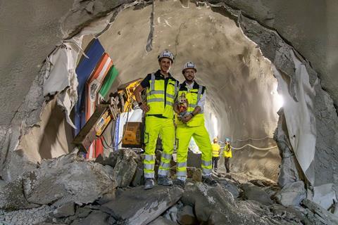 Brenner Base Tunnel exploratory bore breakthrough (8)