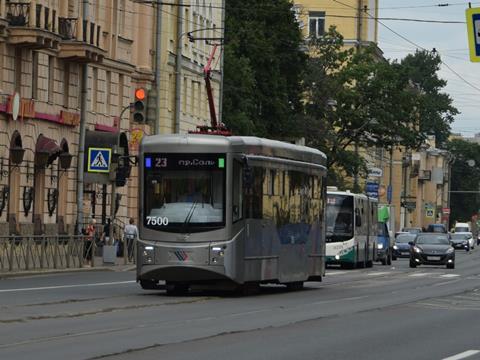 The trams are likely to be Uraltransmash’s 71-407 (photo: Vladimir Waldin)