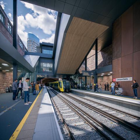 Baltic Station CGI - Platform View