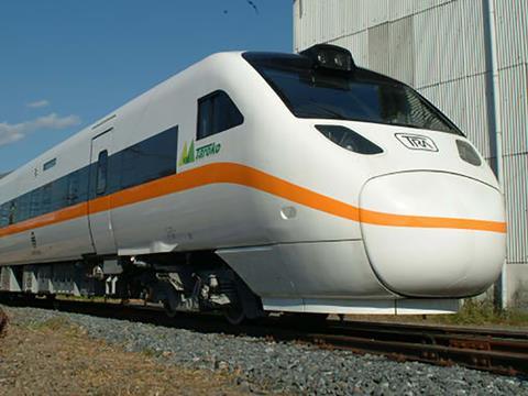 Hitachi has previously supplied TEMU1000 tilting trains to Taiwan Railway Administration.