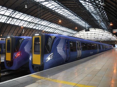 Impression of Hitachi AT200 electric multiple-unit for ScotRail.