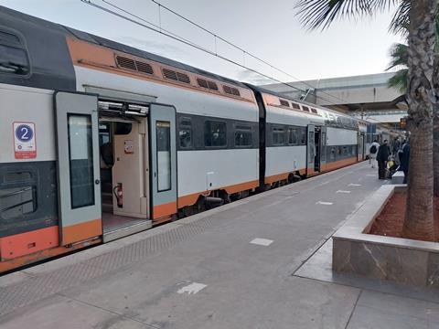 Morocco TER regional rail service at Rabat Agdal (image Railway Gazette)