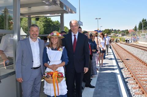 The 0∙7 km cross-border link from Sebnitz in Germany to Dolni Poustevna in the Czech Republic reopened in 2014.
