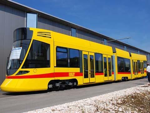 Stadler Rail Tango tram for BLT in Basel.