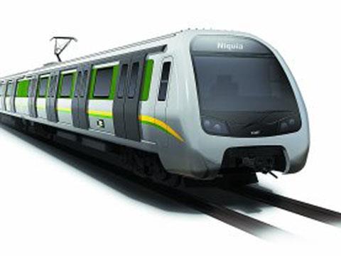 Impression of CAF metro train for Medellín.
