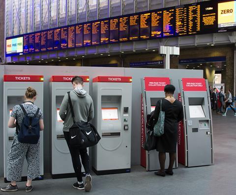 LNER ticket machines at King's Cross (Photo Tony MIles)