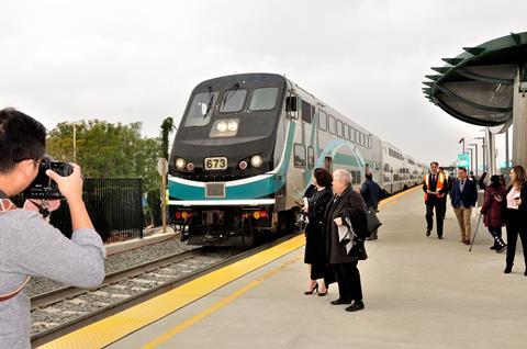 Metrolink Van Nuys station inauguration (Photo: David Lustig)