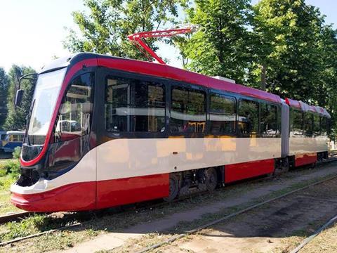Tatra-Yug has rolled out the first of 15 trams which it is to supply to Alexandria Passenger Transportation Authority.