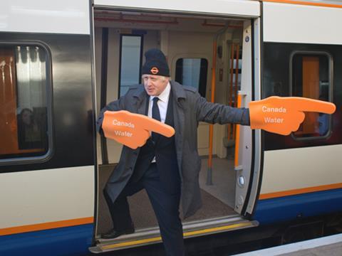 Mayor of London Boris Johnson inaugurated the expanded London Overground network on December 10 (Photo: Tony Miles).