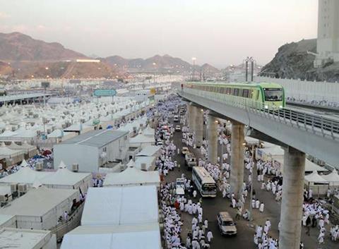 Al Mashaaer Al Mugaddassah metro in Makkah.