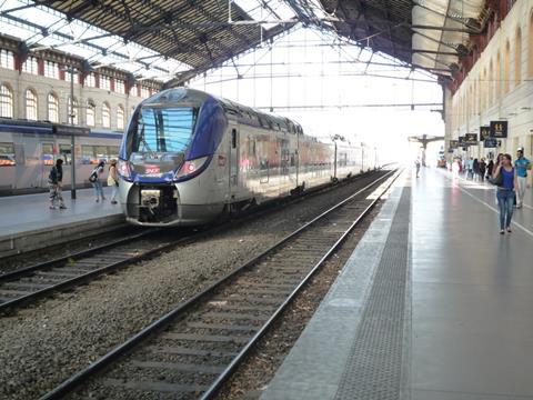 An SNCF TER service at Marseille St-Charles station.