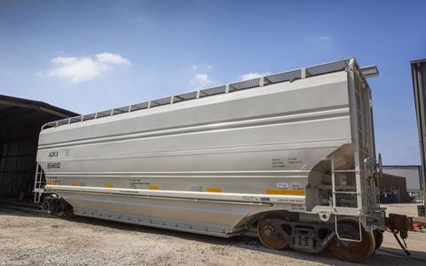 The Greenbrier Companies' Tsunami Gate hopper wagon.