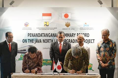 A summary record agreement for the Java North Line Upgrading Project has been signed.