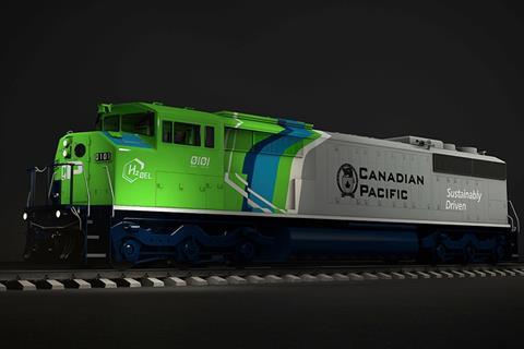 CP hydrogen locomotive