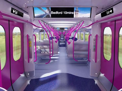 First Capital Connect artist's impression of how the next-generation Thameslink train might look inside.
